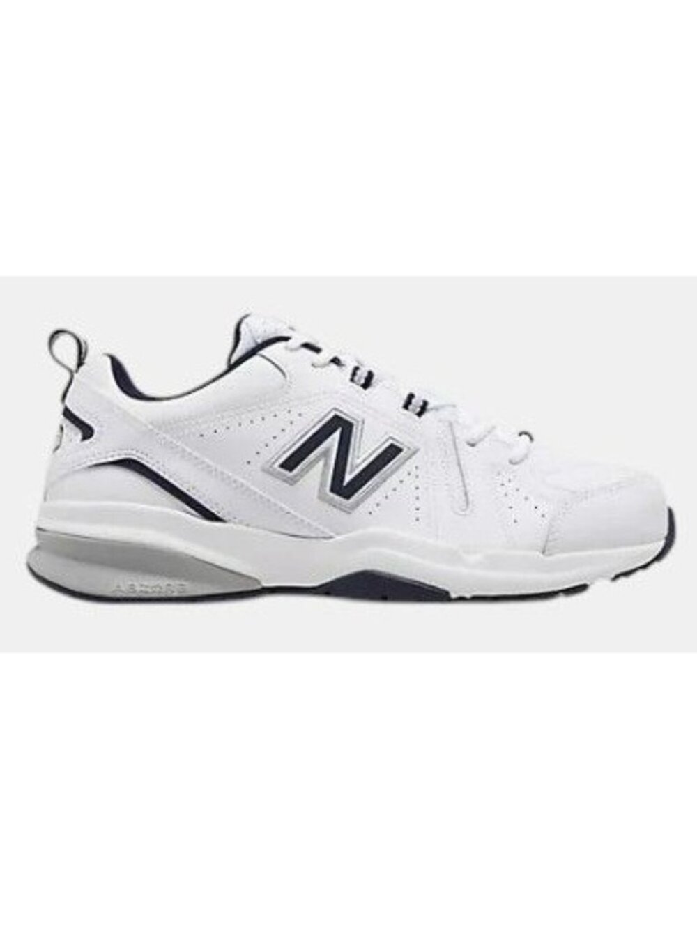 New Balance 608 V5 Training Shoe with ABZORB midsole White/Navy Mens Size 12 NEW